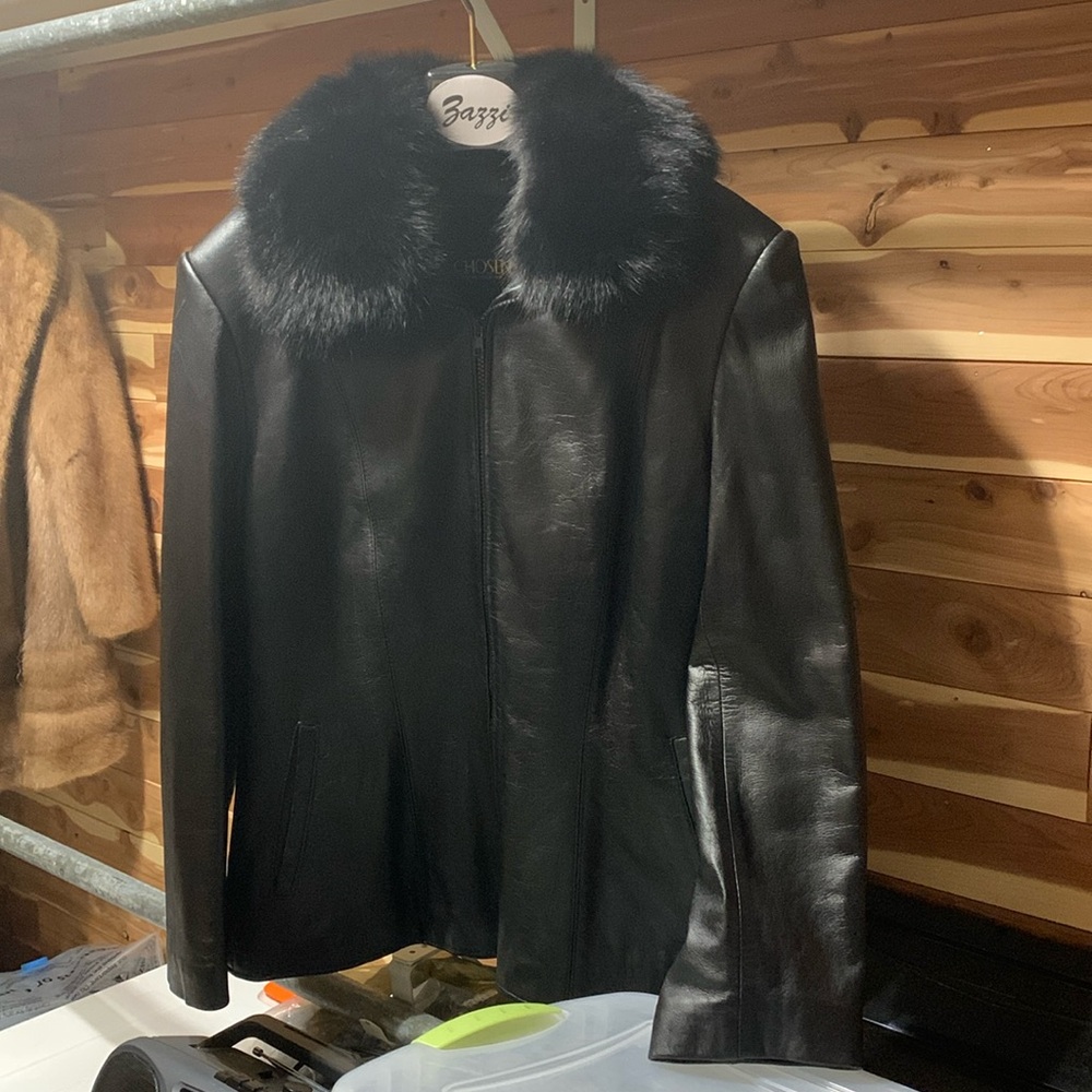 Chosen brand real leather and real fur in perfect condition